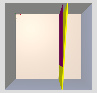 Cast-Off known plane vs. calculated plane in the HemoSpat 3D Viewer